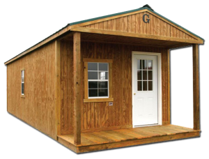Graceland cabin style portable building example
